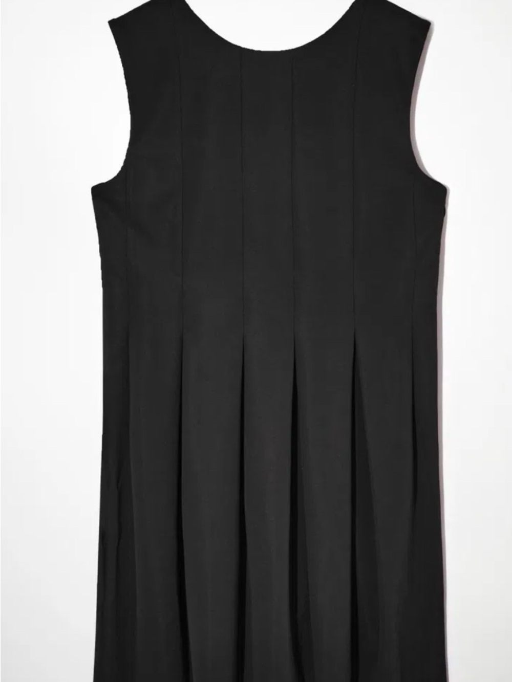 COS Black Sleeveless Pleated Dress
